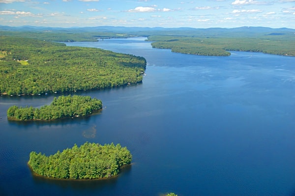 Aerial Photo of Thompson Lake Maine