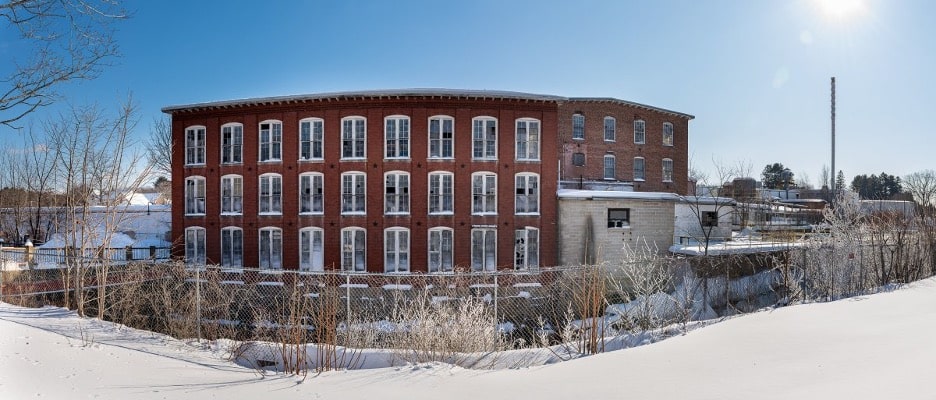 Robinson Mill Photo Brick Building from distance