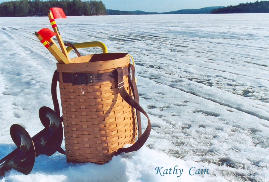 ice fishing basket 2TLEA Thompson Lake Environmental Association Maine
