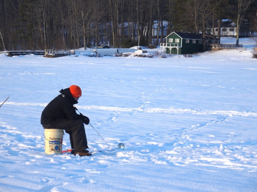 ice fishing photoTLEA Thompson Lake Environmental Association Maine